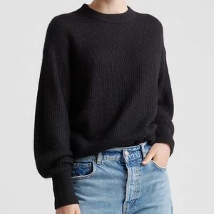 Quince Baby Alpaca-Wool Crew Black Large